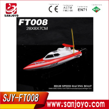 Feilun ft008 27 mhz 4ch rtr barcos de controle remoto elétrica de alta velocidade rc corrida lancha navio sistema de refrigeração de água pk ft011boat